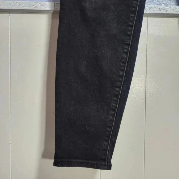 Signature by Levi Strauss Size 16 Classic Black Mid Rise Skinny Dark Wash Jeans - Picture 3 of 11